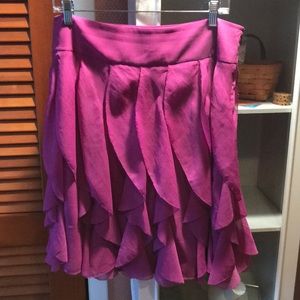 Petaled fuschia skirt